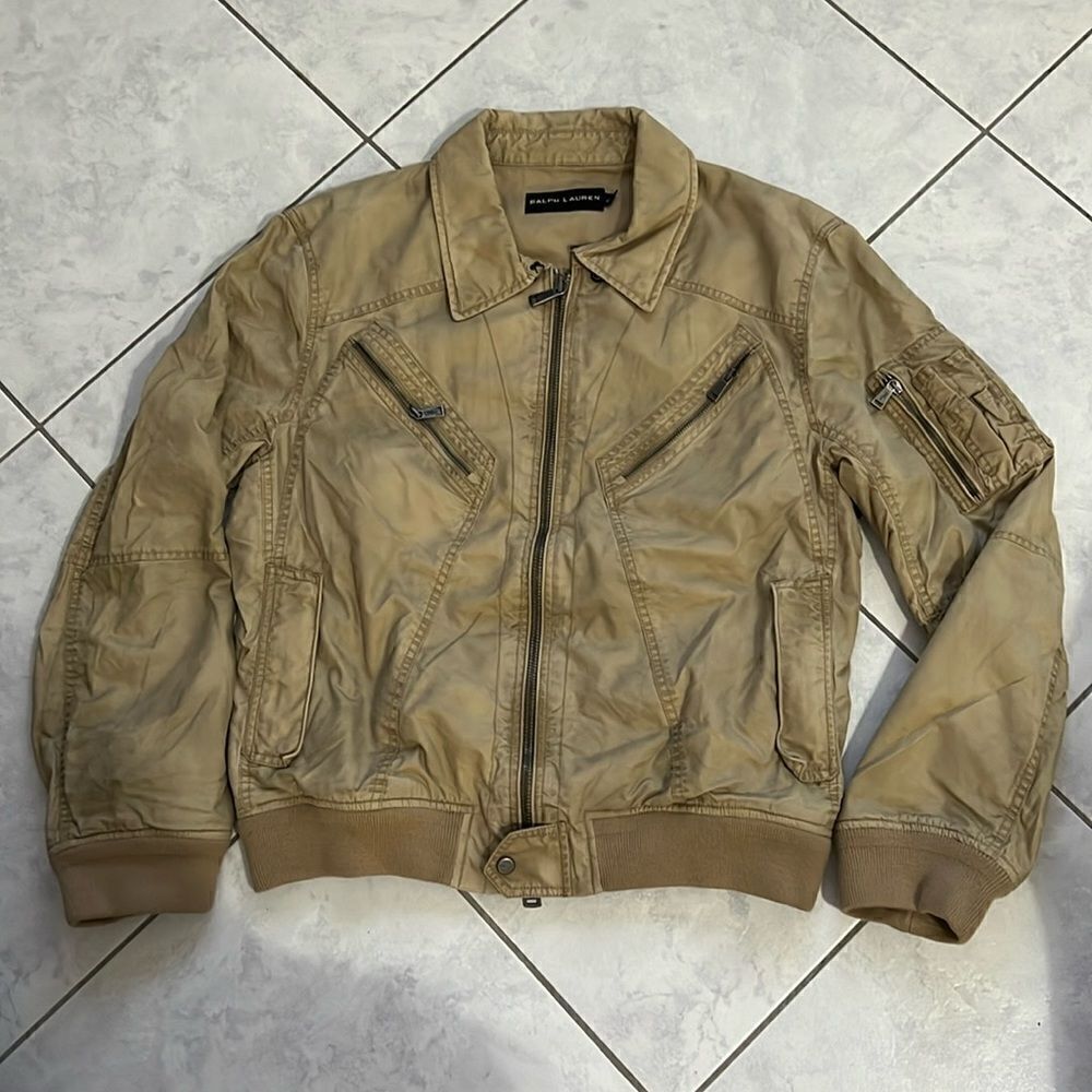 RALPH LAUREN men jacket full Zipper front pocket front